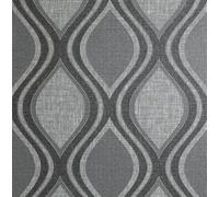 Arthouse Curve Geometric Charcoal Wallpaper 295100