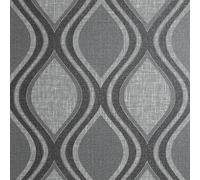 Arthouse Curve Wallpaper in Charcoal Arthouse Charcoal
