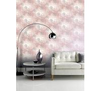 Arthouse Damselflies Pink & Silver Blush Sparkling Glitter Wallpaper -692305