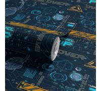 Arthouse Dark Blue Gamer Children's Smooth Wallpaper