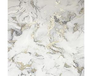 Arthouse DecorSave Bahia Marble Mono Gold Wallpaper 923001 - Metallic Granite Stone Effect