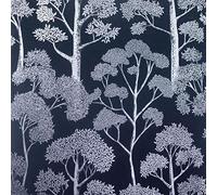 Arthouse Delamere 909506 Wallpaper Full Roll Navy Blue/Silver