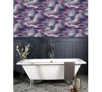 Arthouse Diamond Galaxy Purple Blush & Lilac Cloud Wallpaper