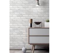 Arthouse Diamond White Brick Glitter Pattern Modern Wallpaper 902009 Batch Z
