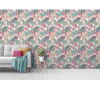 Arthouse Esselle Fun Leaf Wallpaper - Multicoloured