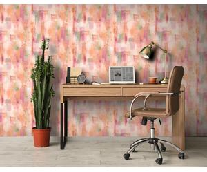 Arthouse Esselle Painterly Pattern Multi Wallpaper - Pink
