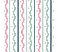 Arthouse Esselle Squiggle Stripes Pink Multi Wallpaper