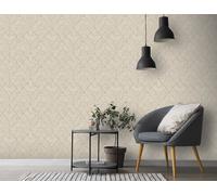 Arthouse Esselle Wood Grain Geo Neutral Wallpaper - Gold