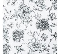 Fleur Mono Wallpaper - Monochrome