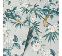 Arthouse Floral Birds Wallpaper in Blue Arthouse Blue