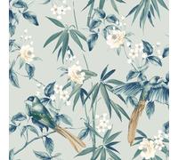 Arthouse Floral Birds Wallpaper in Grey Arthouse Grey