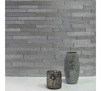 Arthouse Foil Slate Silver Wallpaper Silver