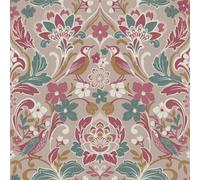 Arthouse Folk Floral Pink Wallpaper Flowers Classic Traditional Paste The Wall