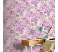 Arthouse Galaxy Unicorn Blush Wallpaper Pink