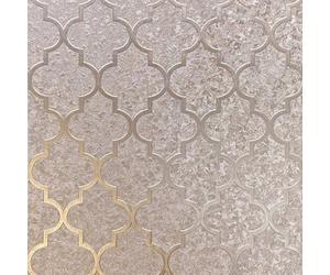 Arthouse Geometric Velvet Trellis Rose Gold Metallic Wallpaper For Bedroom, Livingroom, Hallway 294604