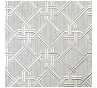 Arthouse Gianni Metallic Foil Geo Twist Knot Pattern Textured Lined Wallpaper 903105