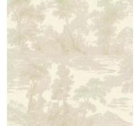 Arthouse GoodHome Jervi Woodland Scene Beige Wallpaper Textured Paste The Wall Vinyl