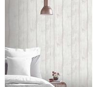 Arthouse Grey Washed Wood Wallpaper - Panel Effect - Natural Weathered - Photographic Style - Realistic - 694701
