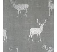 Arthouse Heritage Stag Grey/Silver Wallpaper 909608