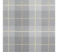 Arthouse Heritage Tartan Ochre/grey Wallpaper