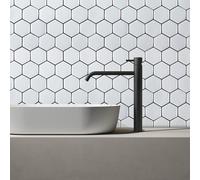 Arthouse Hexagon Wall Tile White Wallpaper