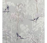 Japanese Garden Wallpaper - Grey