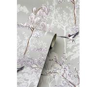 Arthouse Japanese Garden Wallpaper Grey