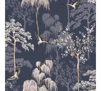 Arthouse Japanese Garden Wallpaper in Blue Arthouse Blue
