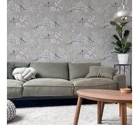 Arthouse Japanese Garden Wallpaper in Grey Arthouse Grey