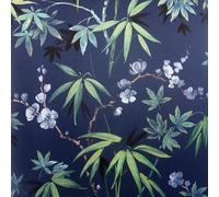 Arthouse Jasmine Garden Navy Green Floral Luxury Wallpaper 297800
