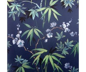 Arthouse Jasmine Garden Navy Green Floral Luxury Wallpaper 297800