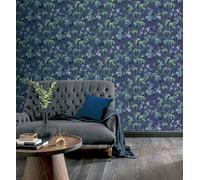 Arthouse Jasmine Garden Navy Wallpaper