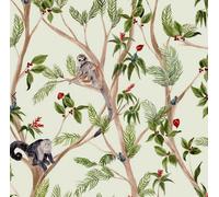 Arthouse Jungle Modern Tropical Monkey Multicoloured Wallpaper 925006