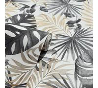 Arthouse Jungle Wall Wallpaper in Black Arthouse Black