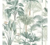 Arthouse Palm Wallpaper Tropical Jungle Leaves Brotanical White Green Nature