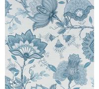 Arthouse Krisha Dusky Wallpaper in Mid Blue Arthouse Mid Blue