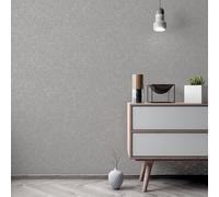 Arthouse Linen Texture Grey Wallpaper