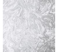 Liquid Marbled Wallpaper - Grey