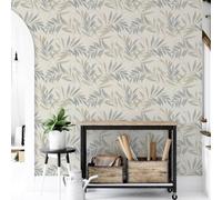 Arthouse Luxury Leaf Grey Wallpaper