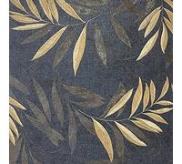 Arthouse Luxury Leaf Navy Champagne Wallpaper 299301 - Heavyweight Vinyl