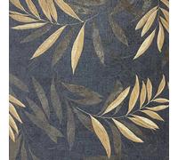 Arthouse Luxury Leaf Navy Champagne Wallpaper Arthouse Navy