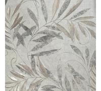 Arthouse Luxury Leaf Soft Silver Wallpaper