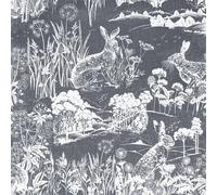Arthouse Meadow Hare Wallpaper in Navy Arthouse Navy