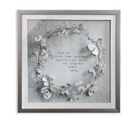 Arthouse Memories 3D Diamante and Glitter Image Framed, Silver 4409