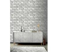 Arthouse Metallic Brick Wallpaper Navy
