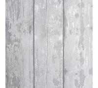 Arthouse Metallic Wood Grey Wallpaper