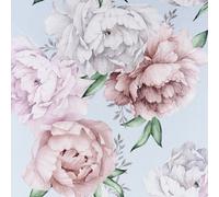 Arthouse Mixed Peonies Mint Wallpaper