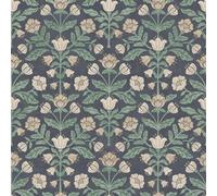 Arthouse Modern Floral Damask Navy Wallpaper