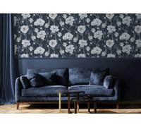 Arthouse Damselfly Glitter Dandelions Botanical Ombre Motif Textured Wallpaper 692305