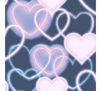 Arthouse Neon Heart Wallpaper in Navy Arthouse Navy